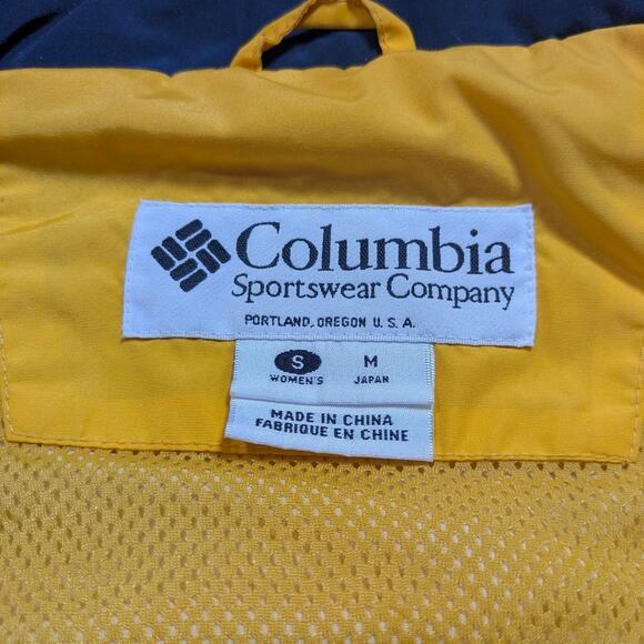 Columbia Double Whammy Hooded Ski Jacket‎ Women's Size Small Yellow Gorpcore - Picture 5 of 8